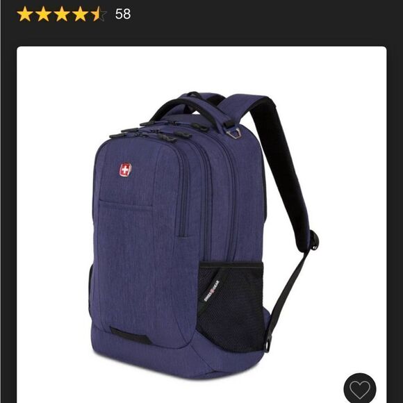 New With Tags Swissgear Navy 18" Laptop backpack - Picture 2 of 12